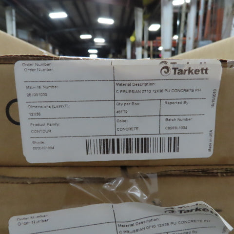Tarkett 12" x 36" Vinyl Sheet Flooring Concrete Colored 1440 Sq. Ft. 32 Boxes