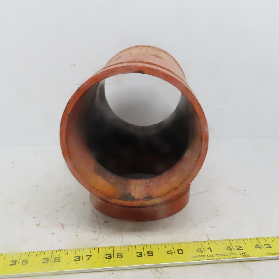 SPF ST1 4" Ductile Iron 4"x4"x4" Tee Fitting Pipe Grooved 114.3mm