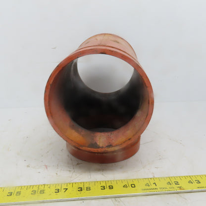 SPF ST1 4" Ductile Iron 4"x4"x4" Tee Fitting Pipe Grooved 114.3mm