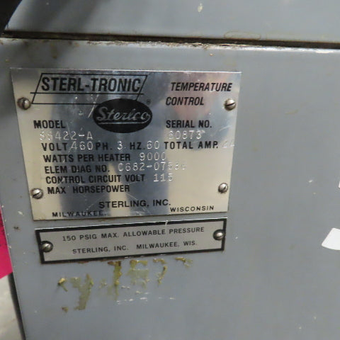 Sterl-Tronic S8422-A 9000 Watt Dual Unit Water Temperature Controller 460V 3PH