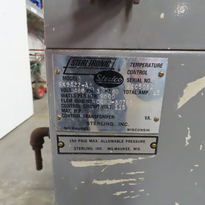 Sterl-Tronic SX9422-A 9000 Watt Dual Unit Water Temperature Controller 460V 3PH