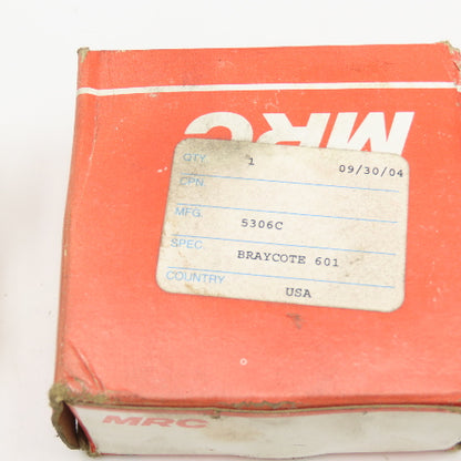MRC 5306C Double Row Angular Contact Ball Bearing 30mm x 70mm x 1.1875" Wide