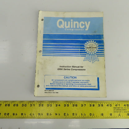 Quincy Instruction Manual For QMA Series Compressors