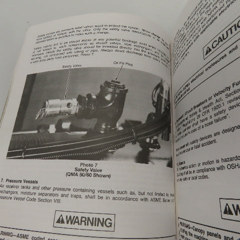 Quincy Instruction Manual For QMA Series Compressors