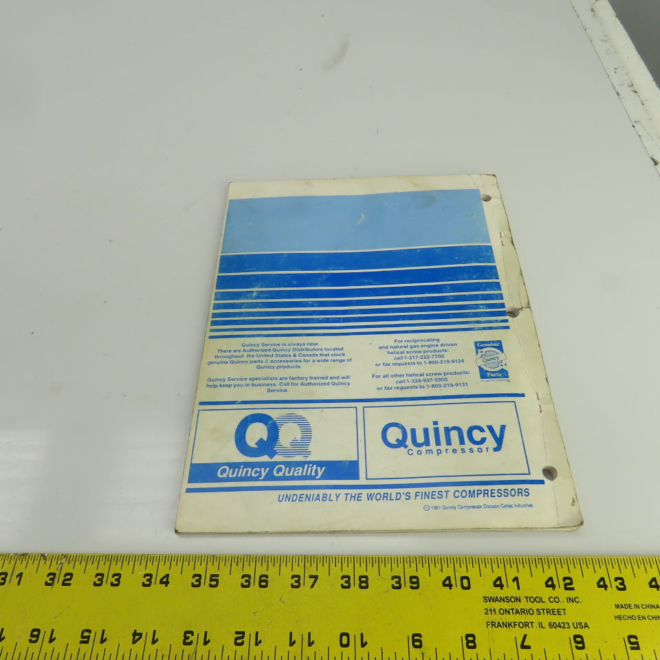 Quincy Instruction Manual For QMA Series Compressors