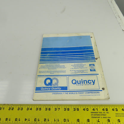 Quincy Instruction Manual For QMA Series Compressors