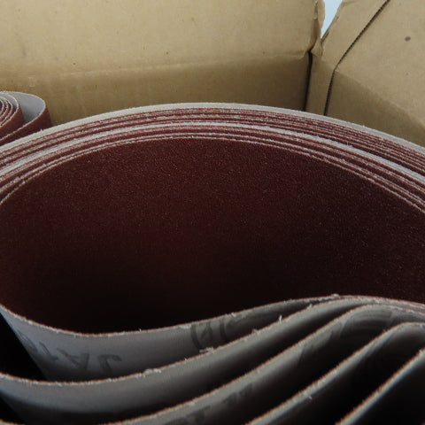 Uneeda M-174256 6" x 132" JA165 Cloth #80 Grit T14 Sanding Belts Lot Of 7