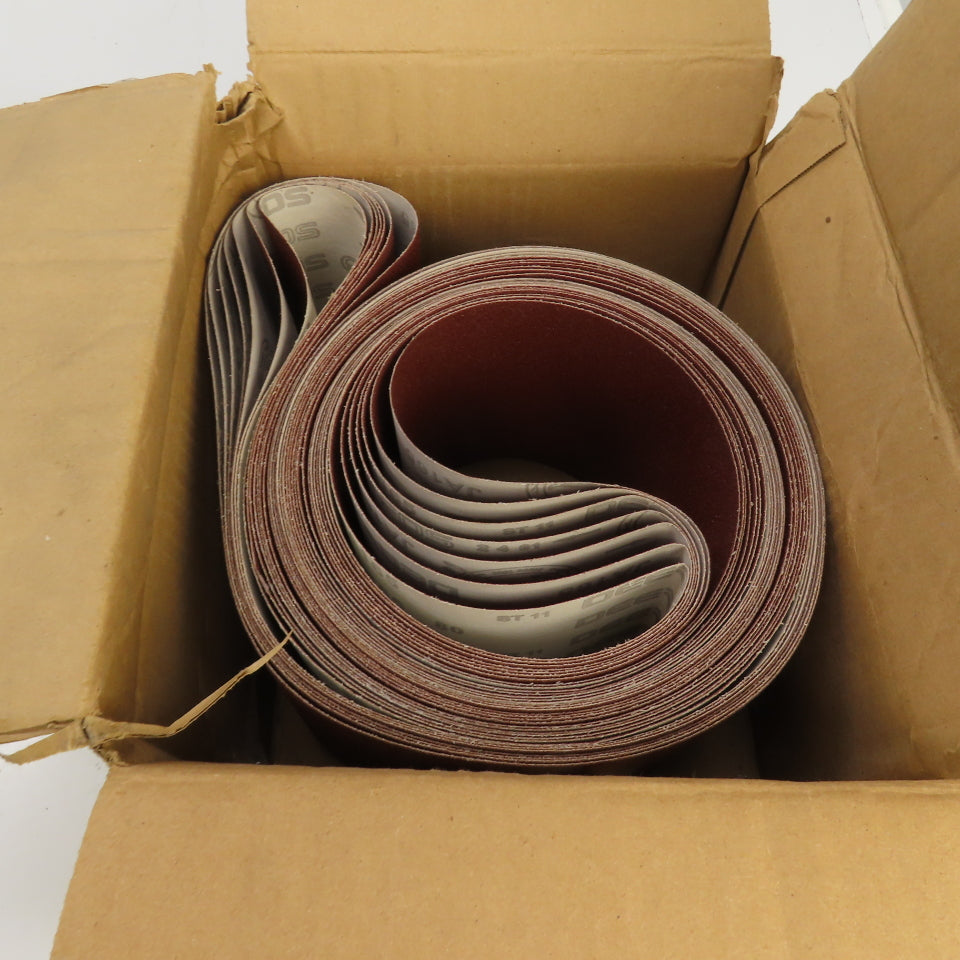 Uneeda M-174256 6" x 132" JA165 Cloth #80 Grit T14 Sanding Belts Lot Of 7