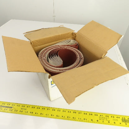 Uneeda M-174256 6" x 132" JA165 Cloth #80 Grit T14 Sanding Belts Lot Of 7