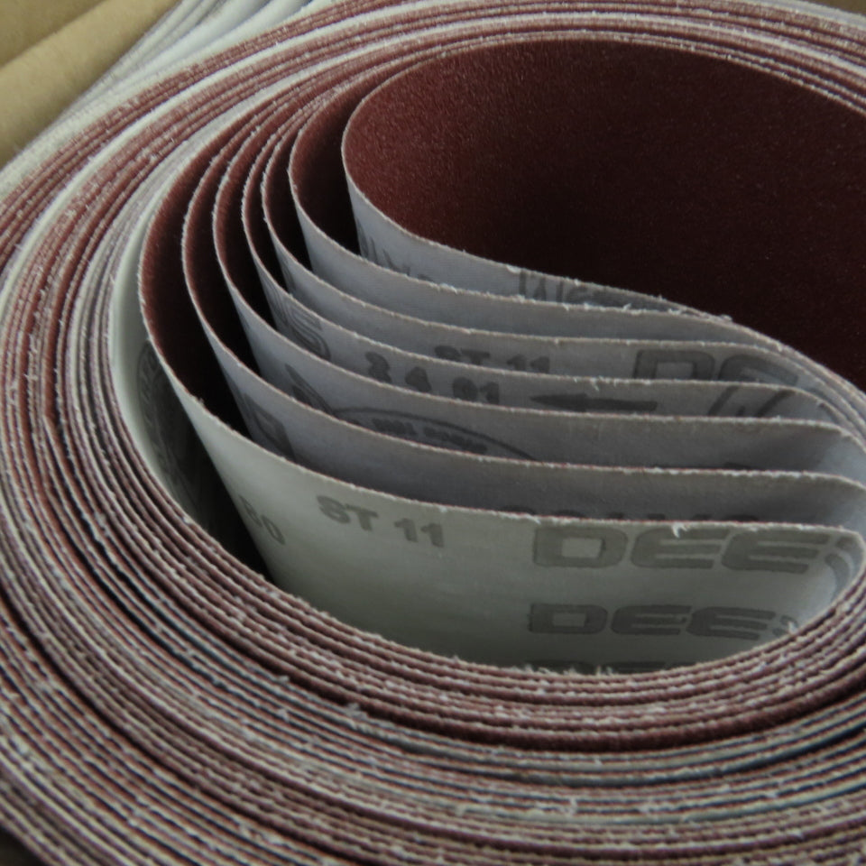Uneeda M-174256 6" x 132" JA165 Cloth #80 Grit T14 Sanding Belts Lot Of 7