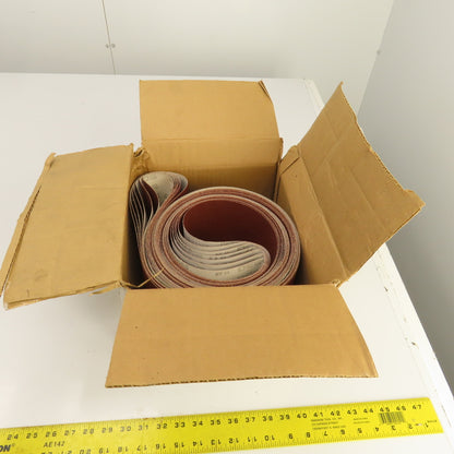 Uneeda M-174256 6" x 132" JA165 Cloth #80 Grit T14 Sanding Belts Lot Of 7