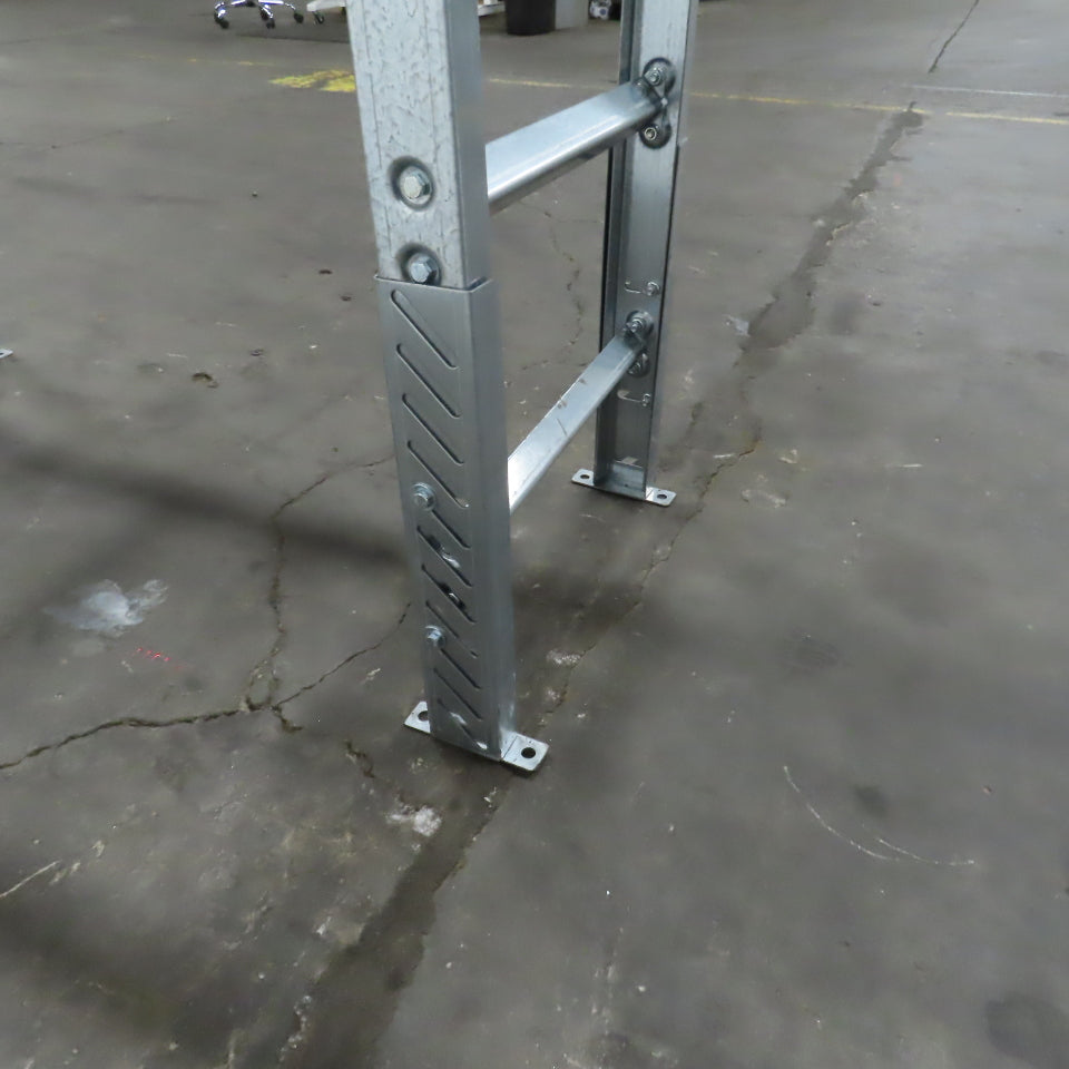 60" (5') OAL Steel Gravity Roller Conveyor 21" W 17-3/4" BF 6" Centers 1.9" OD