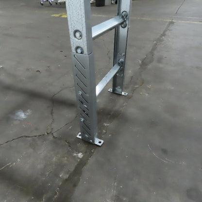 60" (5') OAL Steel Gravity Roller Conveyor 21" W 17-3/4" BF 6" Centers 1.9" OD