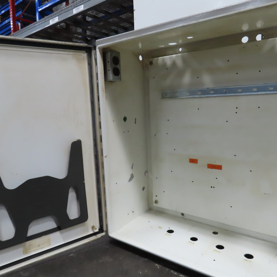 Hoffman 30" x 30" x 12" Electrical Enclosure W/Backplate & Hinged Door