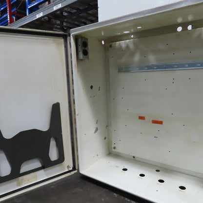 Hoffman 30" x 30" x 12" Electrical Enclosure W/Backplate & Hinged Door
