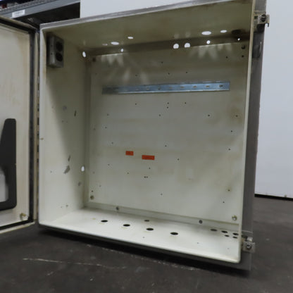 Hoffman 30" x 30" x 12" Electrical Enclosure W/Backplate & Hinged Door