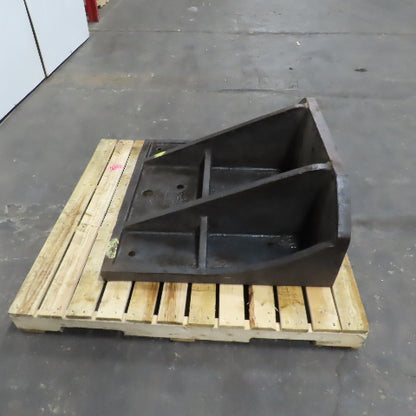 33" x 36-3/4" x 15" H T Webbed Steel Angle Plate Set Up Fixture 1-3/4" Thick
