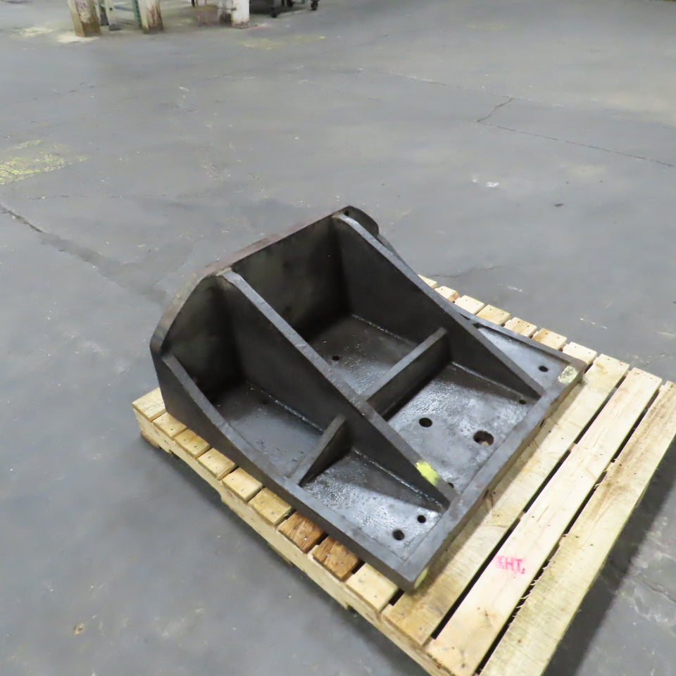 33" x 36-3/4" x 15" H T Webbed Steel Angle Plate Set Up Fixture 1-3/4" Thick