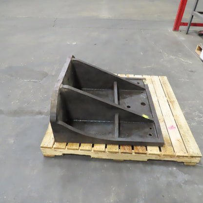 33" x 36-3/4" x 15" H T Webbed Steel Angle Plate Set Up Fixture 1-3/4" Thick