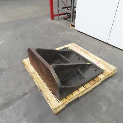 33" x 36-3/4" x 15" H T Webbed Steel Angle Plate Set Up Fixture 1-3/4" Thick