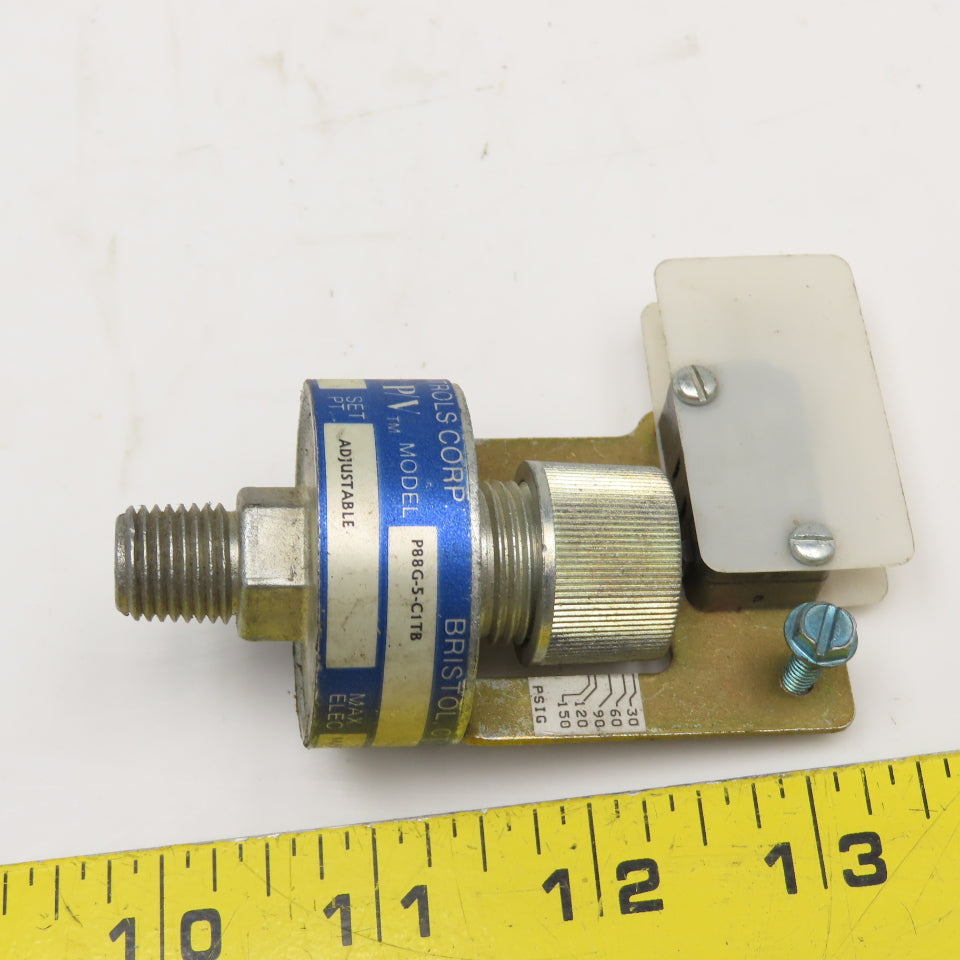 Whitman Controls P88G-5-C1TB 125VAC 30VDC Adjustable Pressure Switch 1/4" NPT