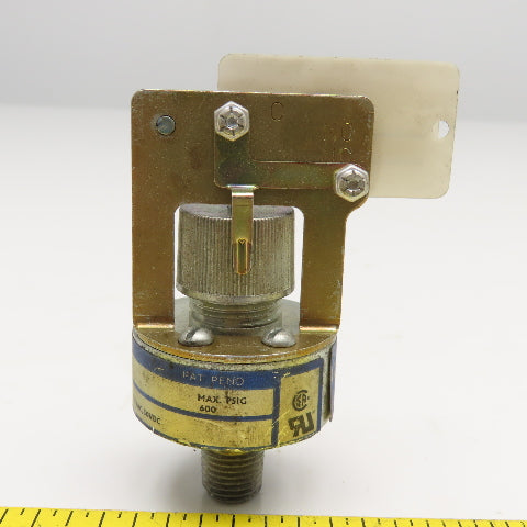 Whitman Controls P88G-5-C1TB 125VAC 30VDC Adjustable Pressure Switch 1/4" NPT