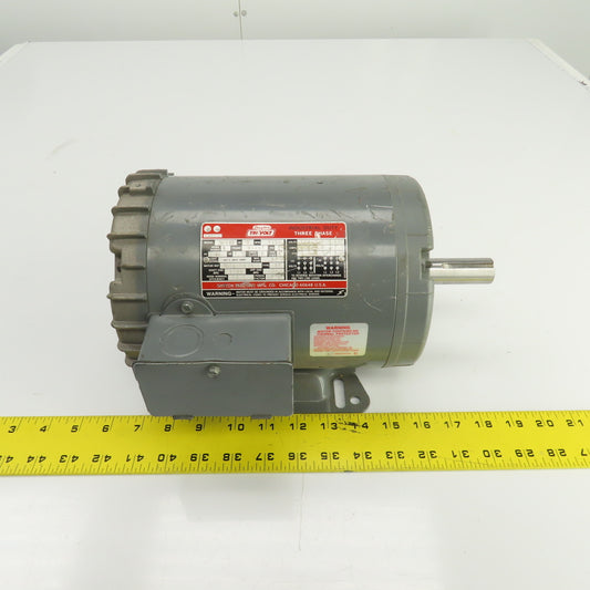 Dayton 3N549B 1HP AC Electric Motor 1150RPM 208-230/460V 3PH H145T Frame