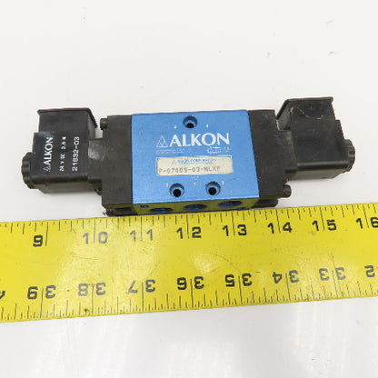 Alkon P-070DS-03-NLXP 5/2 Position Pneumatic Double Solenoid 24VDC Coil 1/4"NPT