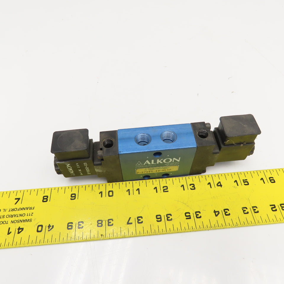 Alkon P-070DS-03-NLXP 5/2 Position Pneumatic Double Solenoid 24VDC Coil 1/4"NPT