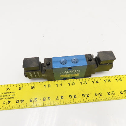 Alkon P-070DS-03-NLXP 5/2 Position Pneumatic Double Solenoid 24VDC Coil 1/4"NPT