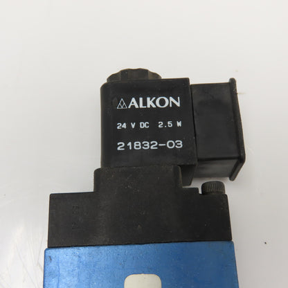 Alkon P-070DS-03-NLXP 5/2 Position Pneumatic Double Solenoid 24VDC Coil 1/4"NPT