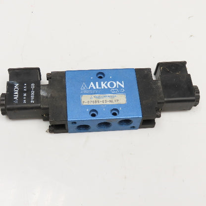 Alkon P-070DS-03-NLXP 5/2 Position Pneumatic Double Solenoid 24VDC Coil 1/4"NPT