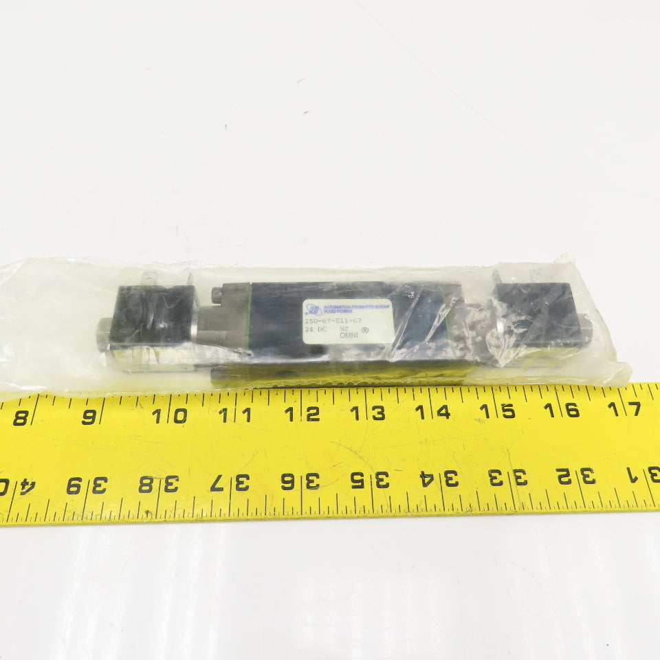 Automation Products 250-67-E11-67 1/8" NPT 5 Port Solenoid Pneumatic Valve 24VDC