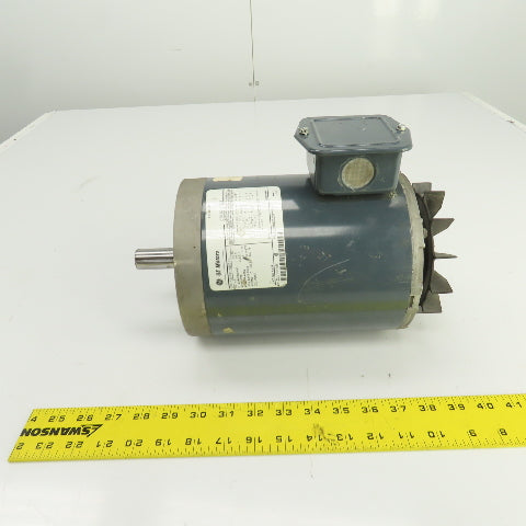 GE 5K49SN8075 1.5HP AC Electric Motor 1725RPM 230/460 3PH 145TC Fr. No Fan Cover