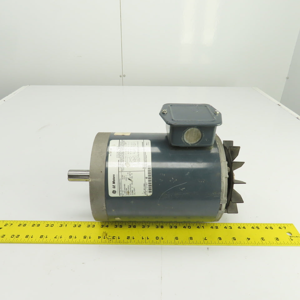 GE 5K49SN8075 1.5HP AC Electric Motor 1725RPM 230/460 3PH 145TC Fr. No Fan Cover