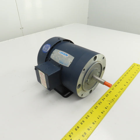 Leeson 113028.00 3/4HP AC Electric Motor 3450RPM 208-230/460 3PH C56J Frame