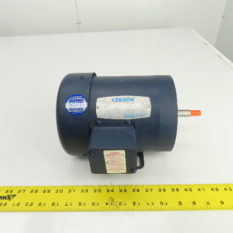 Leeson 113028.00 3/4HP AC Electric Motor 3450RPM 208-230/460 3PH C56J Frame
