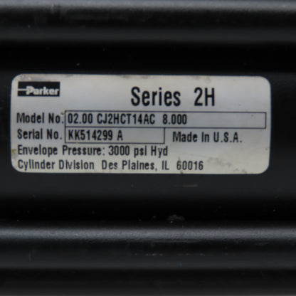 Parker 02.00 CJ2HCT14AC 8.00 2" Bore 8" Stroke Hydraulic Cylinder Parts/Repair