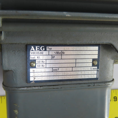 AEG AM 90 LX2 VDE 0530/9 2.6kW AC Electric Motor 3400/2820RPM 440-480V 3PH