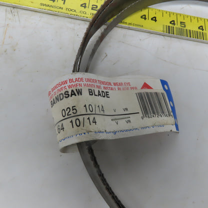 Lenox Diemaster 2 Welded Bandsaw Blade: 10' 10" Long, 0.025" Thick 10/14 TPI