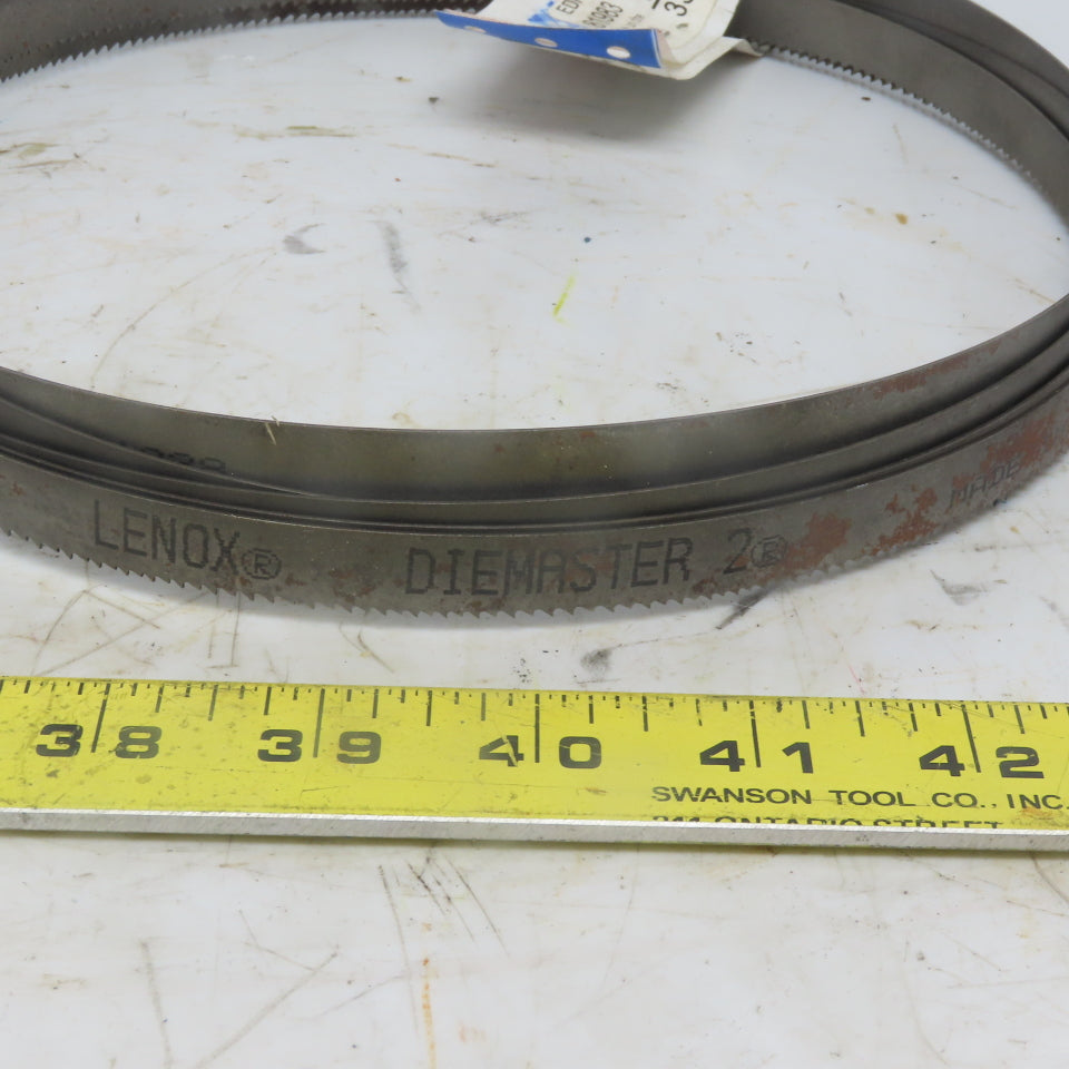 Lenox Diemaster 2 Welded Bandsaw Blade: 10' 10" Long, 0.025" Thick 10/14 TPI
