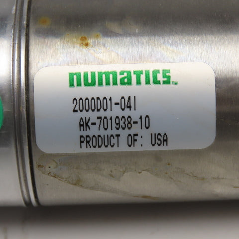 Numatics 2000D01-041 2" Bore 6" Stroke Double Acting Air Cylinder