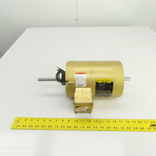 Baldor VEBM3546 1HP AC Electric Motor 1760RPM 230/460V 3PH 56C Frame No Brake