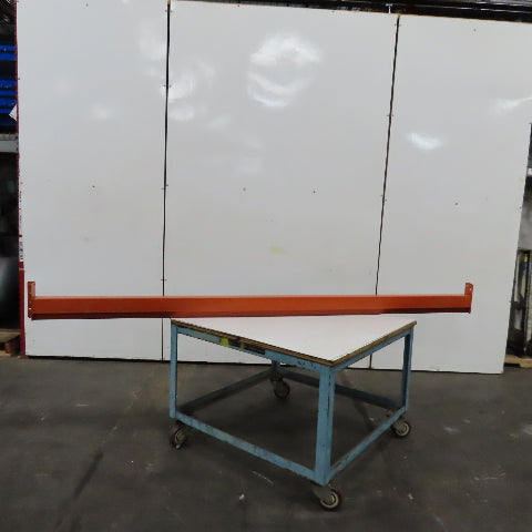 108" x 5" x 1-5/8" 50E Shaved Pin Pallet Racking Beam Shelf 6,150lb Lot of 1 NEW
