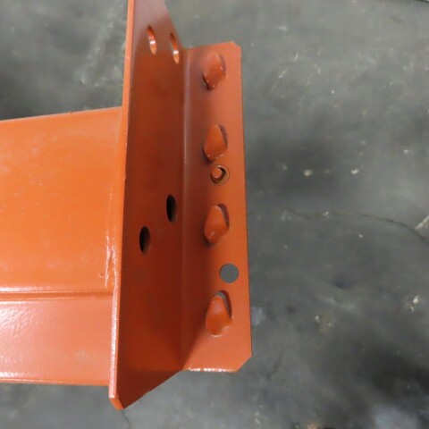 108" x 5" x 1-5/8" 50E Shaved Pin Pallet Racking Beam Shelf 6,150lb Lot of 1 NEW