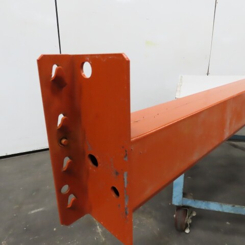 108" x 5" x 1-5/8" 50E Shaved Pin Pallet Racking Beam Shelf 6,150lb Lot of 1 NEW