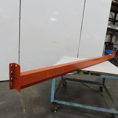 108" x 5" x 1-5/8" 50E Shaved Pin Pallet Racking Beam Shelf 6,150lb Lot of 1 NEW