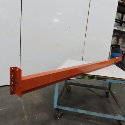 108" x 5" x 1-5/8" 50E Shaved Pin Pallet Racking Beam Shelf 6,150lb Lot of 1 NEW