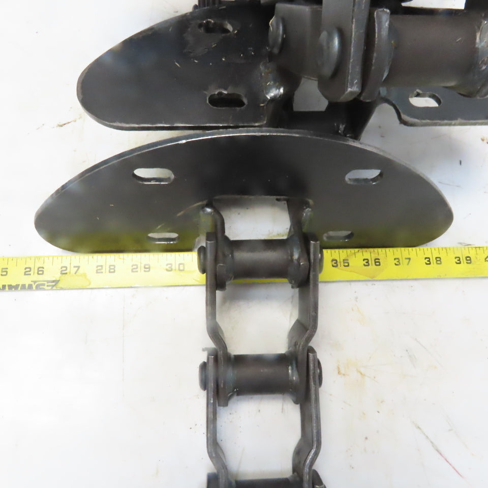 Rexnord WH82 Welded Steel Mill Chain 39 Links W/6 Weldon Attachments