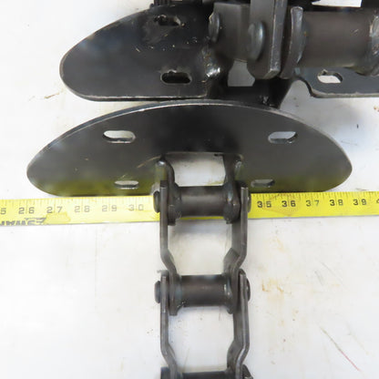 Rexnord WH82 Welded Steel Mill Chain 39 Links W/6 Weldon Attachments